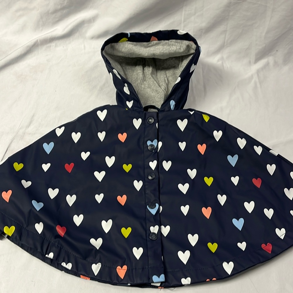 6-12M Gymboree hearts rain poncho